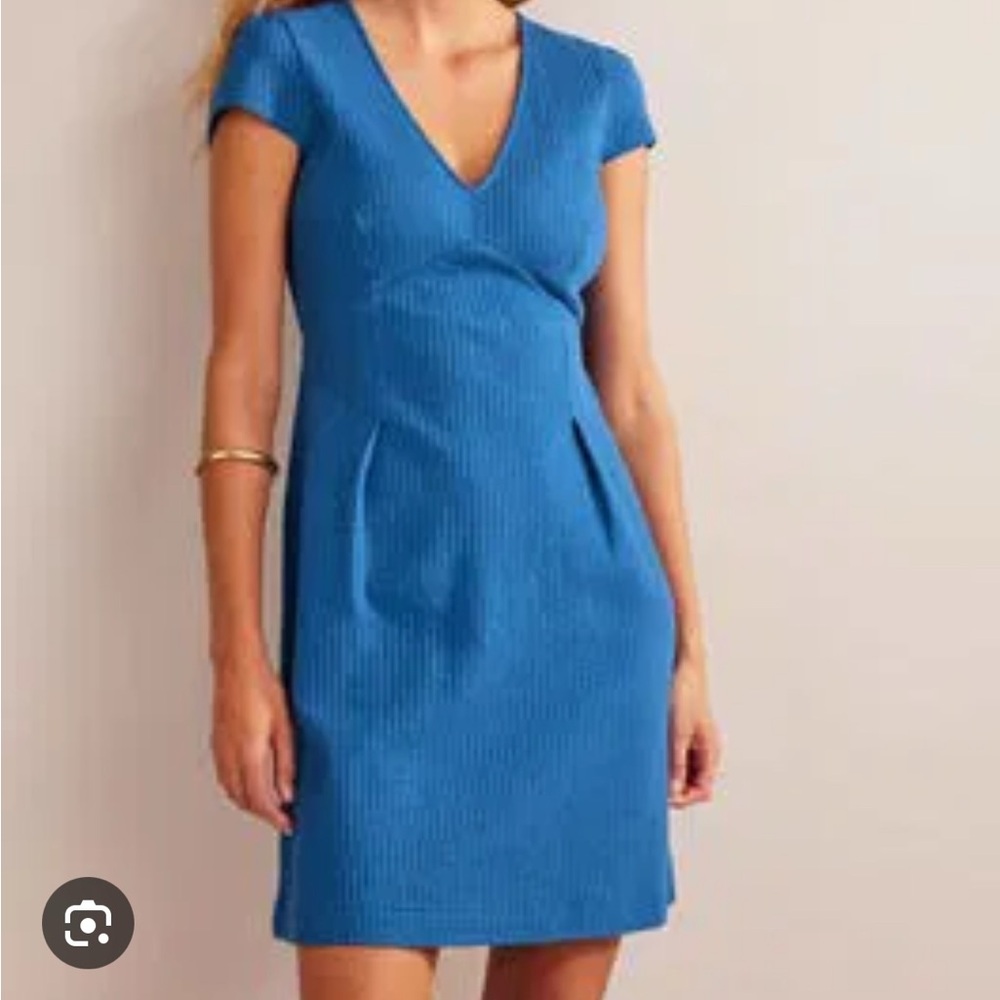 Boden seersucker jersey tea dress